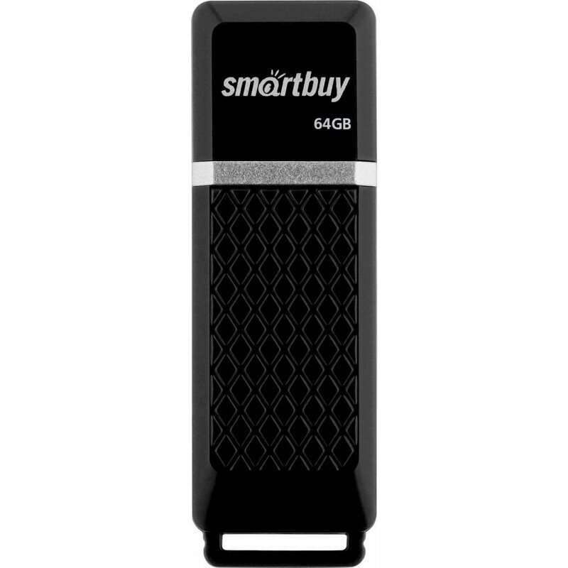 Комплект 5 штук, Флеш-память SmartBuy UFD 2.0 064GB Quartz series Black (SB64GBQZ-K)