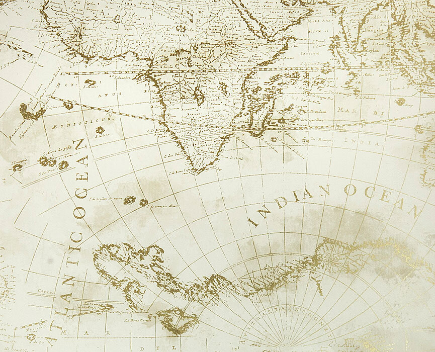 фото Светлые обои с географической картой мира 343021