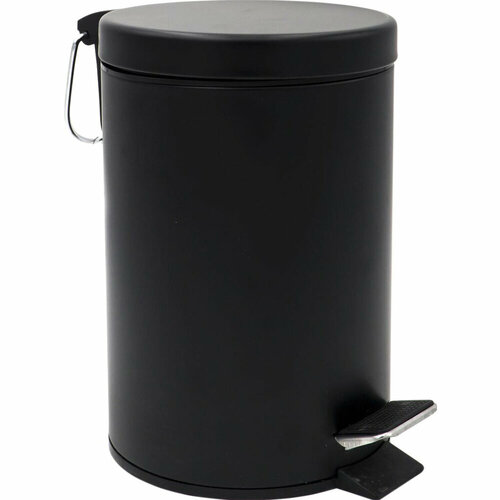 Ведро для мусора RIDDER Ed 2170610 3л, с крышкой, цвет: черный