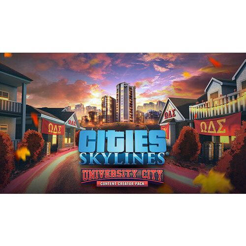 Дополнение Cities: Skylines – Content Creator Pack: University City для PC (STEAM) (электронная версия) дополнение cities skylines deluxe upgrade pack для pc steam электронная версия