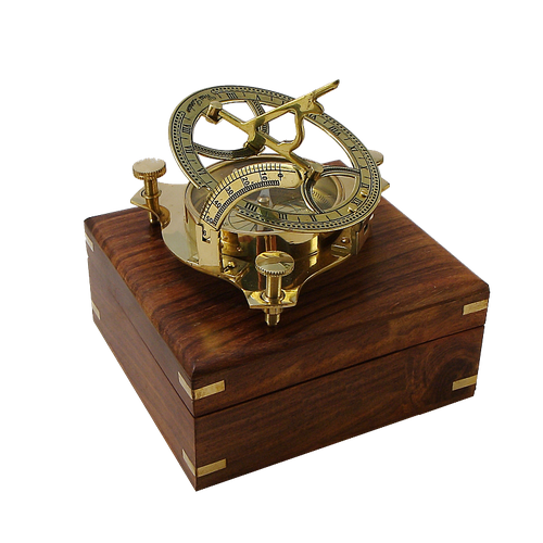 Морской компас в деревянном футляре KSVA-NA-1631-B