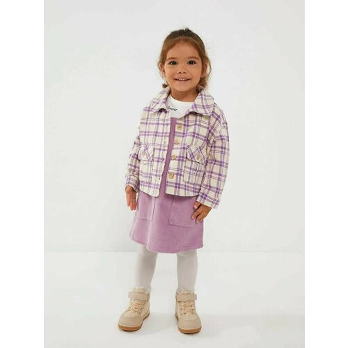 Пиджак, размер 4-5 лет, бежевый, фиолетовый