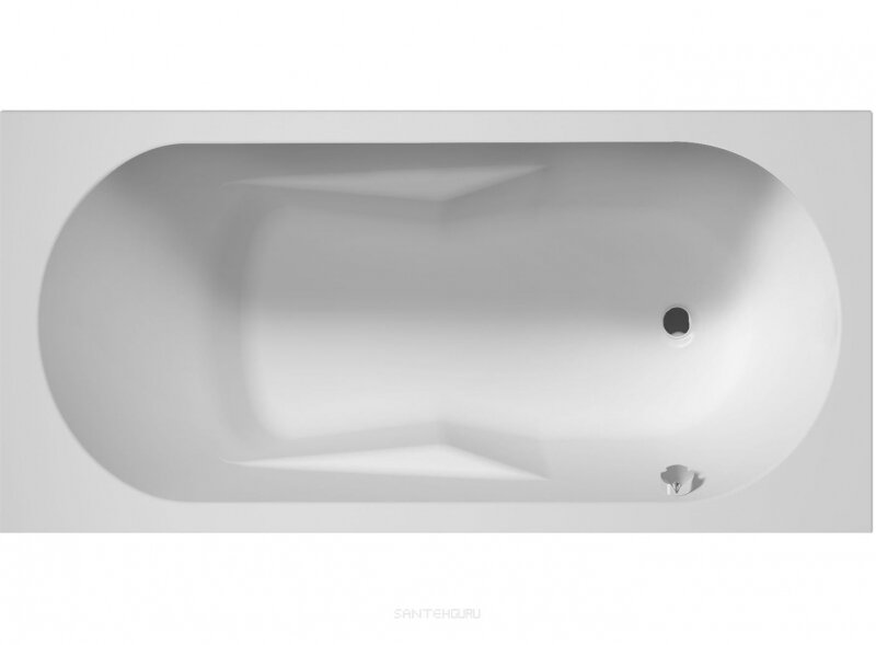 Ванна акриловая (180x80) R Riho Lazy B082001005