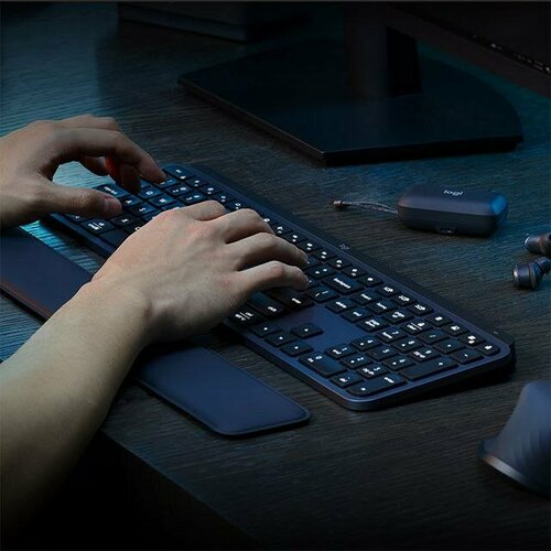 Бесшумная клавиатура Logitech MX Keys EN/RU + мышка Logitech Mx Master 3S - Комплект - Чёрный цвет