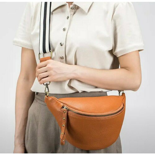 фото Сумка поясная bgt-9016-3, фактура зернистая, коричневый