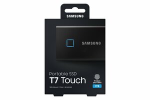 SSD Samsung T7 Touch <MU-PC1T0K/WW> (1 Тб, Внешний SSD, USB, 3D