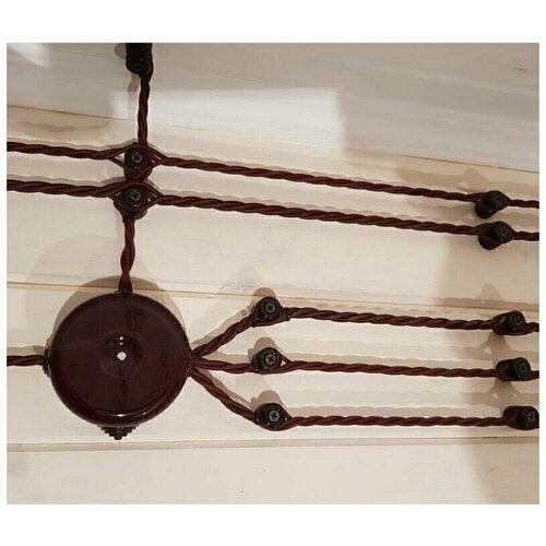 фото Провод витой bironi 3х1,5, бухта 20 м, цвет коричневый