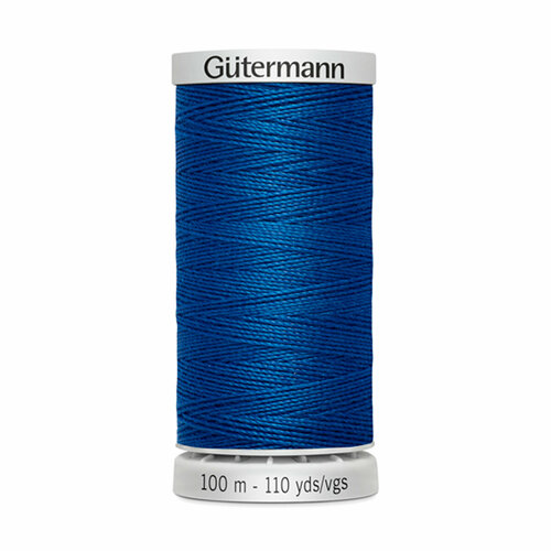 Нить Gutermann Extra Strong 40/100 м суперкрепкая, 100% полиэстер, цвет 214 лазурный