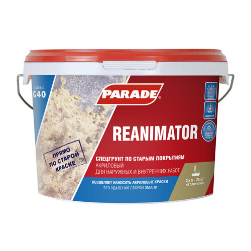 Спецгрунт Parade G40 Reanimator по старым покрытиям 25 л