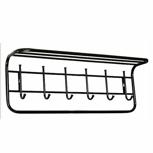 Вешалка с полкой 80 см Черный 1465₽