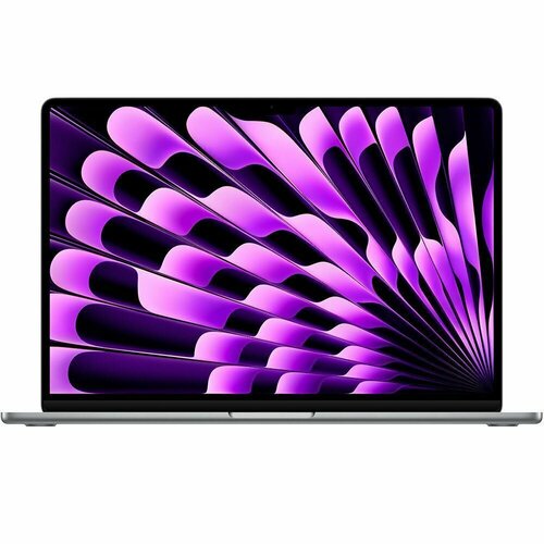 153 Ноутбук Apple MacBook Air 15 2023 2880x1864 Apple M2 RAM 8 ГБ SSD 256 ГБ Apple graphics 10-core macOS Space Gray английская раскладка 14639000₽