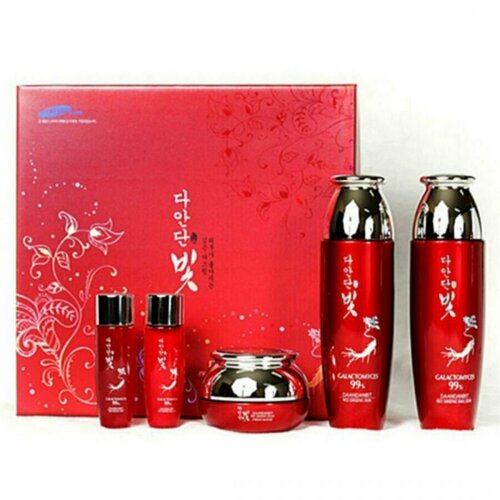 подарочный набор daandan bit premium red ginseng 3 set 5 шт Набор уходовый с экстрактом женьшеня DAANDAN BIT PREMIUM