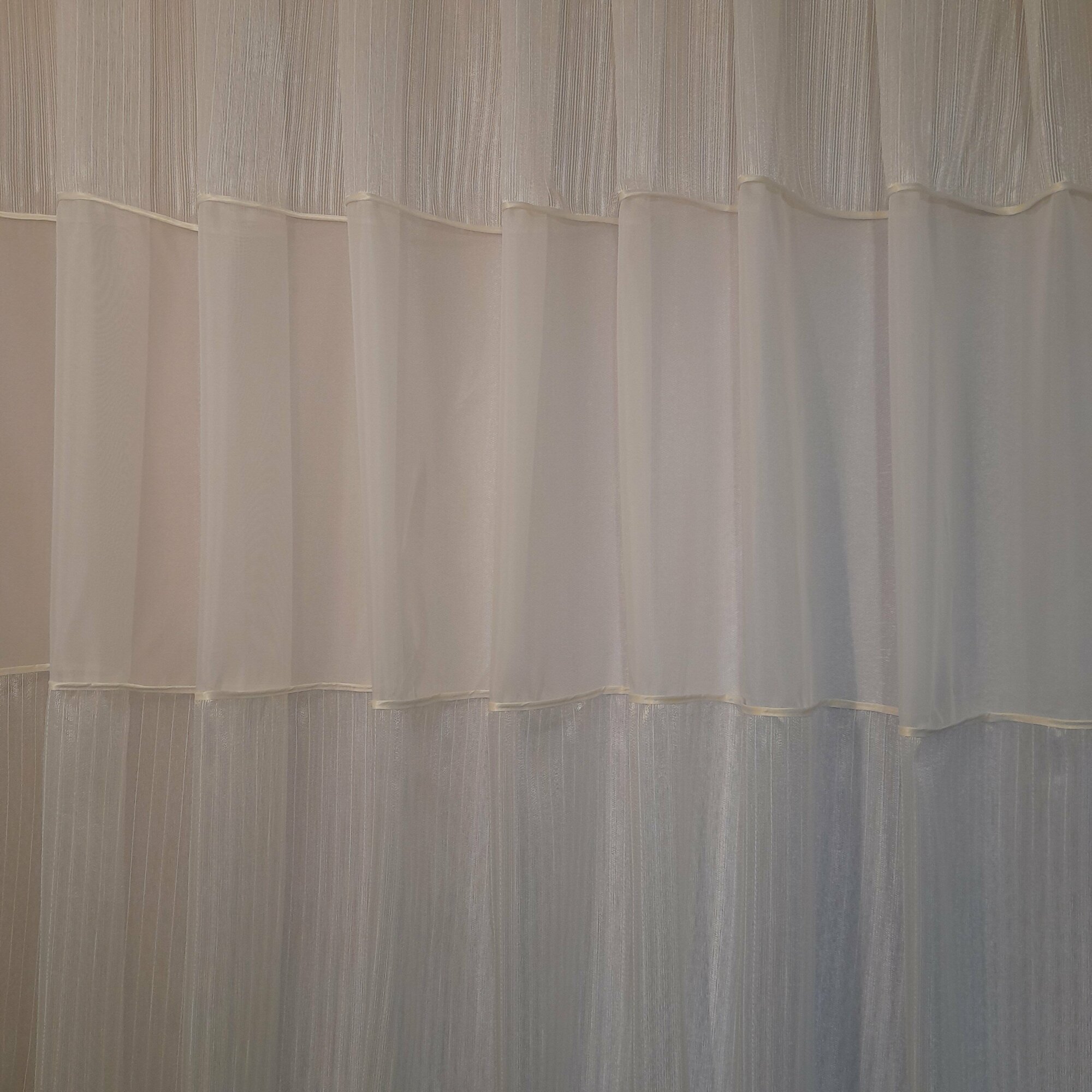 Тюль ИТлира вуаль для кухни комнаты в спальню гостиную белая 150*400 - фотография № 2
