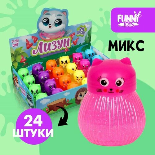 Funny toys Лизун «Киска», цвета микс