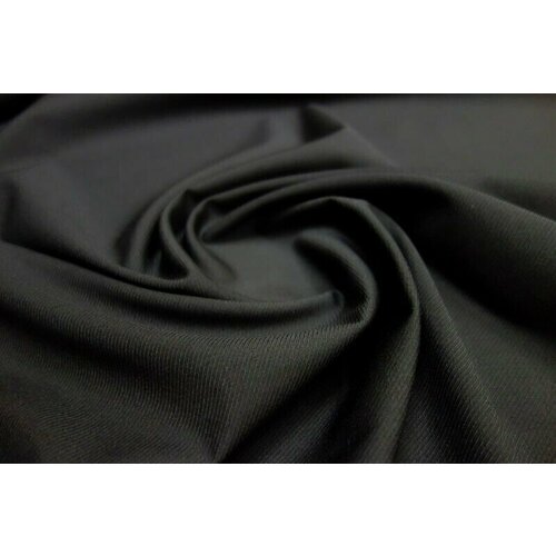 Черный костюмный габардин 1,5х5