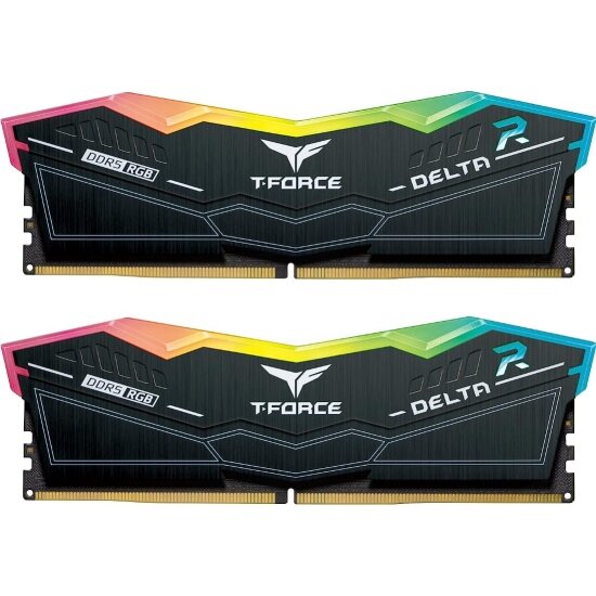 Оперативная память Team Group T-Force Delta RGB 64GB (32GB x2) DDR5-6000 (FF3D564G6000HC38ADC01)