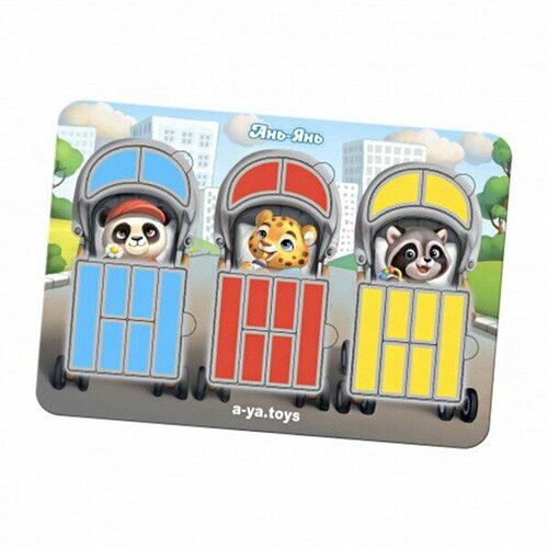 Деревянный пазл-сортер 