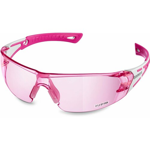 Защитные розовые очки GRINDA GR-7 двухкомпонентные дужки, открытого типа