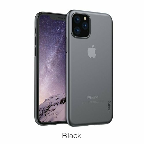 ClipCase Hoco Thin Series PP case для Apple iPhone 11 Pro черный, прозрачный накладка hoco thin series pp case для iphone 11 pro max jet черная