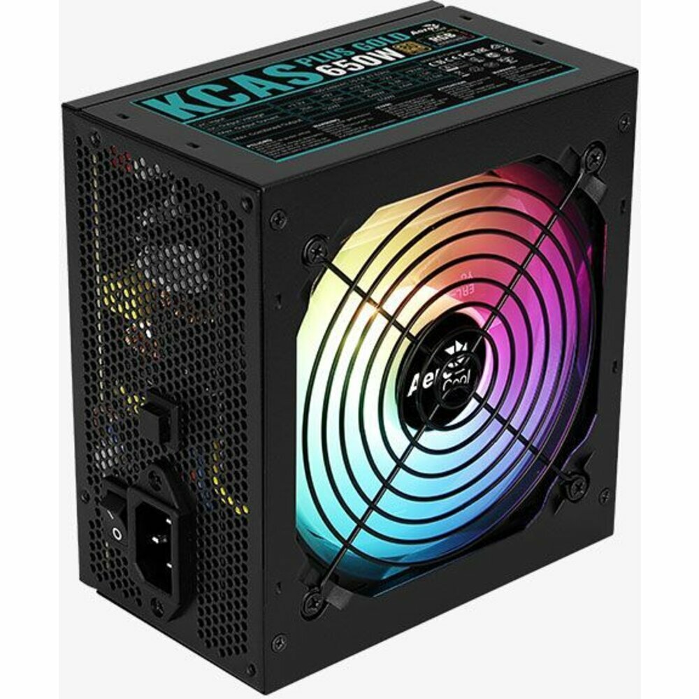 Блок питания Aerocool Блок питания AeroCool KCAS PLUS GOLD 650W RGB 100-240VAC Full Range APFC EU Box