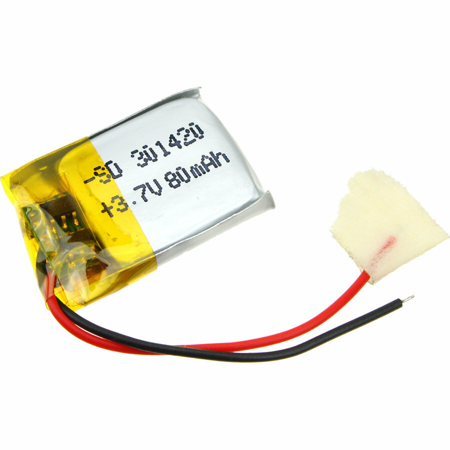 Аккумулятор 3.7V 0.080Ah Li-Po 301420