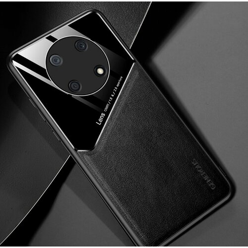 Чехол-задняя-панель MyPads «Generoso» для Huawei Nova Y90 (CTR-LX1) / Enjoy 50 Pro из силикона, со вставками из эко-кожи и оргстекла, встроенным ма. чехол панель mypads generoso для iphone 14 из силикона со вставками из эко кожи и оргстекла черная