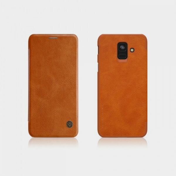 Сумка-книжка Nillkin Qin Leather Case для Samsung A600 Galaxy A6 (2018) Brown