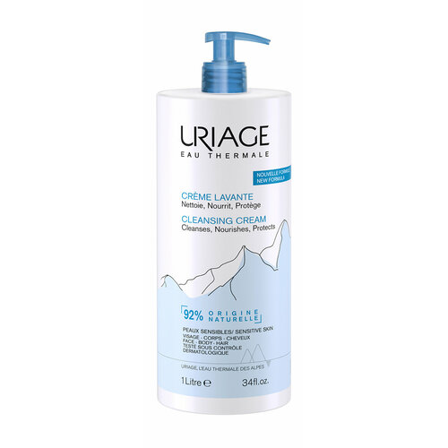 URIAGE Hygiene Крем для тела очищающий пенящийся, 1000 мл uriage hygiene крем для тела очищающий пенящийся 500 мл