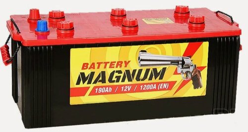 Изображение товара Аккумулятор автомобильный Magnum 190 А/ч 1200 А прям. пол. (3) Евро авто (524x239x225)