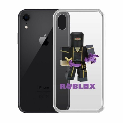 Чехол-накладка Krutoff Clear Case Roblox-Ниндзя Ассасин для iPhone XR чехол накладка krutoff clear case roblox ниндзя ассасин для iphone 6 6s 7 8 se