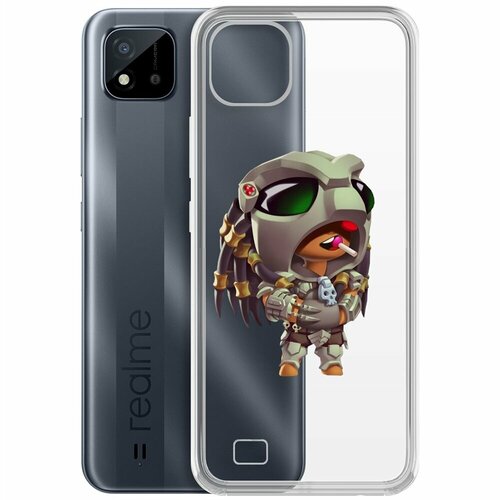 Чехол-накладка Clear Case Brawl Stars-Леон Хищник для Realme C11 (2021) чехол накладка clear case brawl stars ворон для realme c11 2021