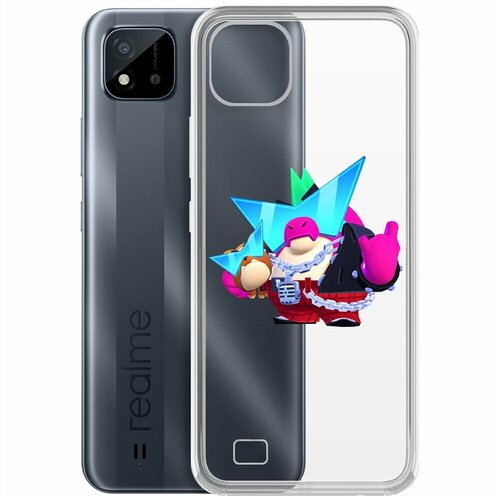 Чехол-накладка Clear Case Brawl Stars-Плохиш Базз для Realme C11 (2021) чехол накладка krutoff clear case brawl stars плохиш базз для iphone 5 5s