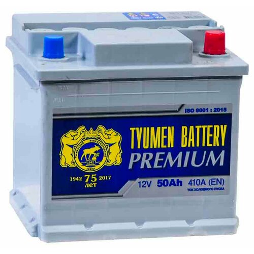 Аккумулятор автомобильный TYUMEN BATTERY PREMIUM 50 А/ч 440 А обр. пол. Евро авто (207x175x190)