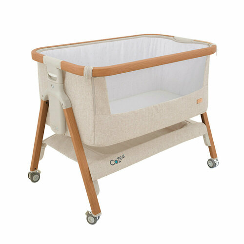 Прикроватная колыбель Tutti Bambini CoZee, цвет Ecru / Scandinavian Walnut прикроватная колыбель tutti bambini cozee luxe цвет cream walnut