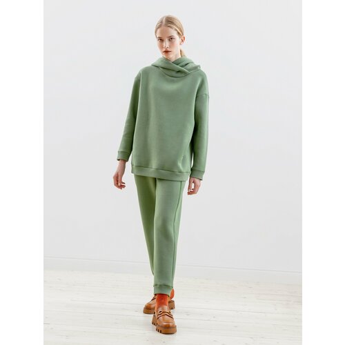 фото Брюки джоггеры pompa, размер 50, зеленый