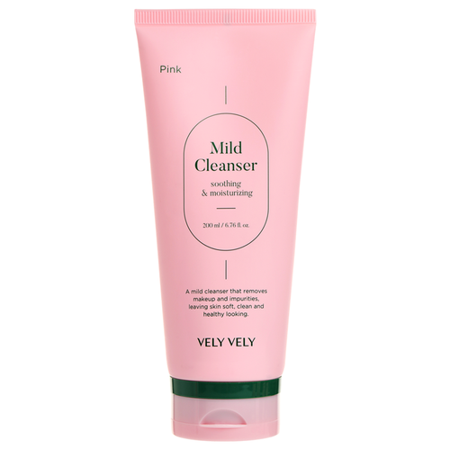 Успокаивающий слабокислотный гель для умывания Vely Vely Pink Mild Cleanser 200 мл