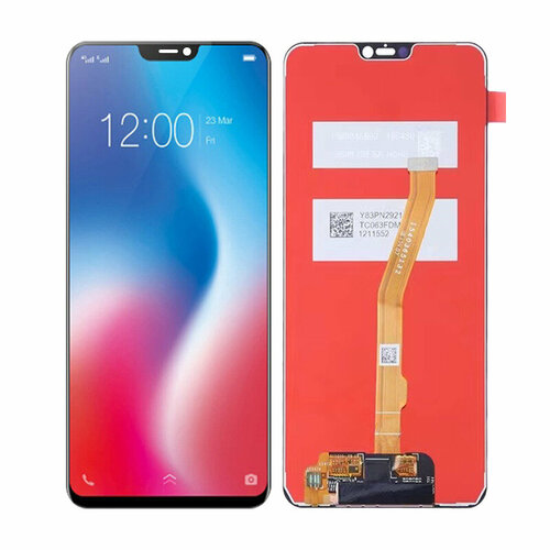 Дисплей (экран) для Vivo Y85 (1726), V9 (1723), V9 Youth (1726) в сборе с тачскрином (черный) шлейф справа