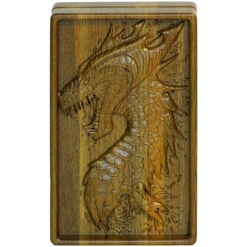 Резная дубовая шкатулка Голова дракона 203х122х48 см 999-RTB-374M 10181₽