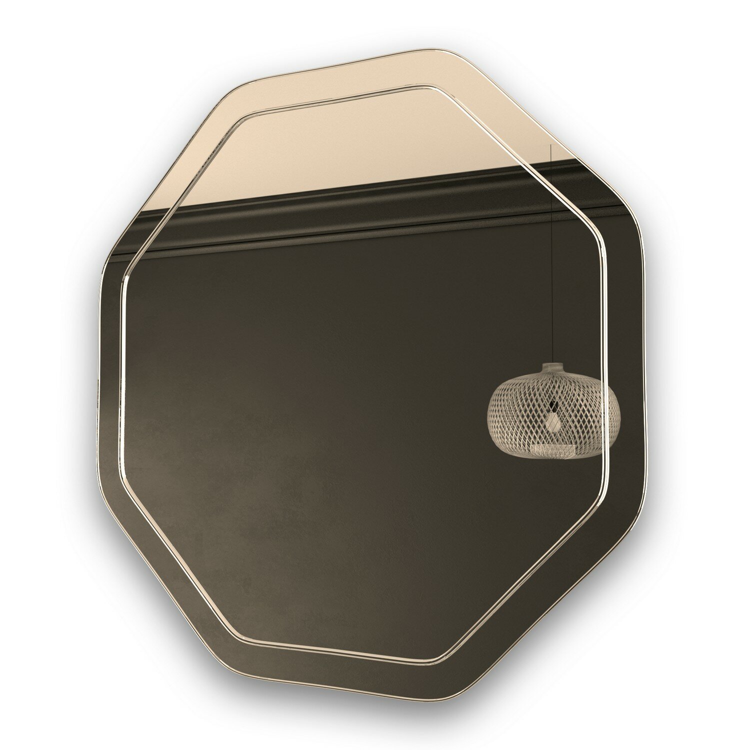 фото Зеркало MIXLINE "Герда" 600*600 (ШВ) гравировка