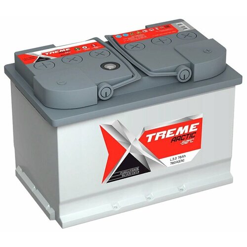 Аккумулятор автомобильный Xtreme Arctic 78 А/ч 760 А обр. пол. Евро авто (278x175x190)