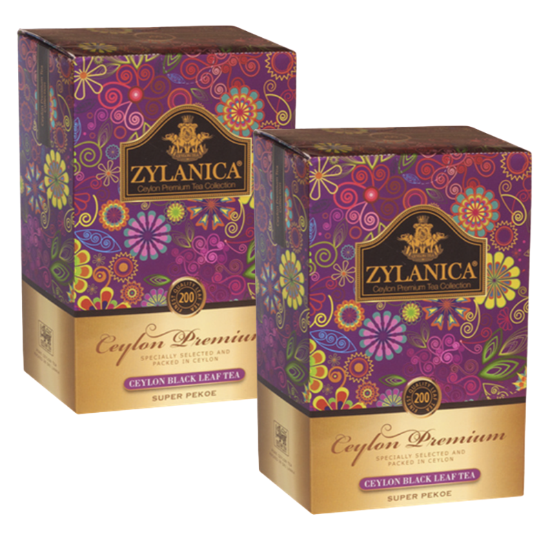 Чай черный Zylanica Super Pekoe 200 грамм 2 штуки