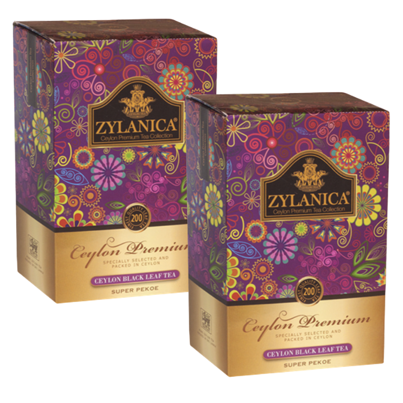 Чай черный Zylanica Ceylon Premium Collection Super Pekoe 200 грамм 2 штуки