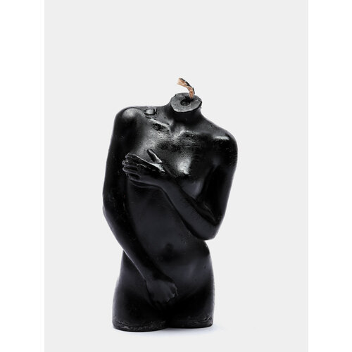 Фигурная свеча Женское тело черная 10 см 999₽