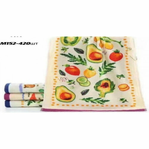 M110M152 Овощи Махра 34х75 12 Полотенце Северный город 2868₽