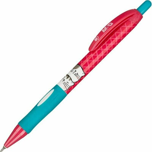 Ручка шариковая автоматическая M&GSoManyCatsсин, масл, ман, ассABP87679220562C, 1545290