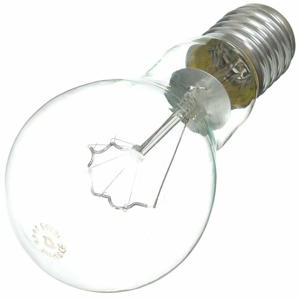Лампочка накаливания E40, 500 Вт, теплоизлучатель, А90, Калашниково, Т 230-500. 261177
