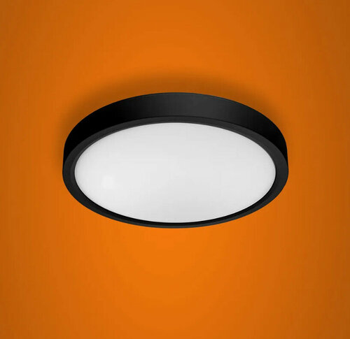 Светильник потолочный LED 48Вт 6000K черный круглый iSvet NST-101-4-5