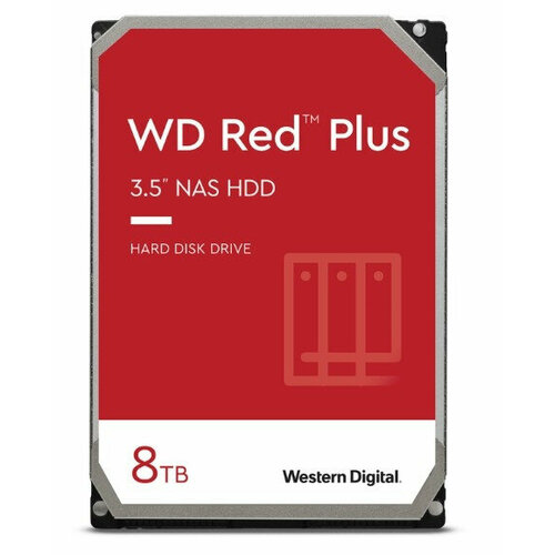8TB WD Red Plus WD80EFZZ Serial ATA III 5640- rpm 128Mb 35 NAS Edition замена WD80EFBX 2681000₽