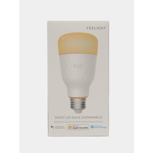 Умная LED лампочка E27 Xiaomi Yeelight Smart Led Bulb 1S, White