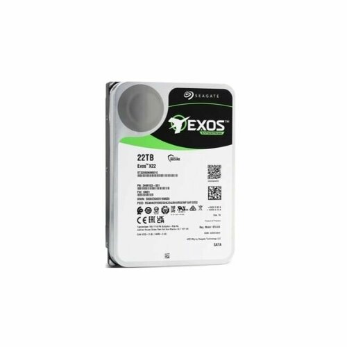 Жесткий диск Seagate SATA3 22Tb Exos X22 7200 512Mb (replacement WUH722222ALE6L4, Western Digital221KRYZ)